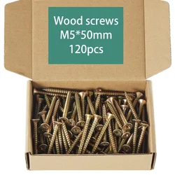 High - Strength Zinc Coated Self - Tapping Wood Screws for Furniture and Metal Applications (50mm)