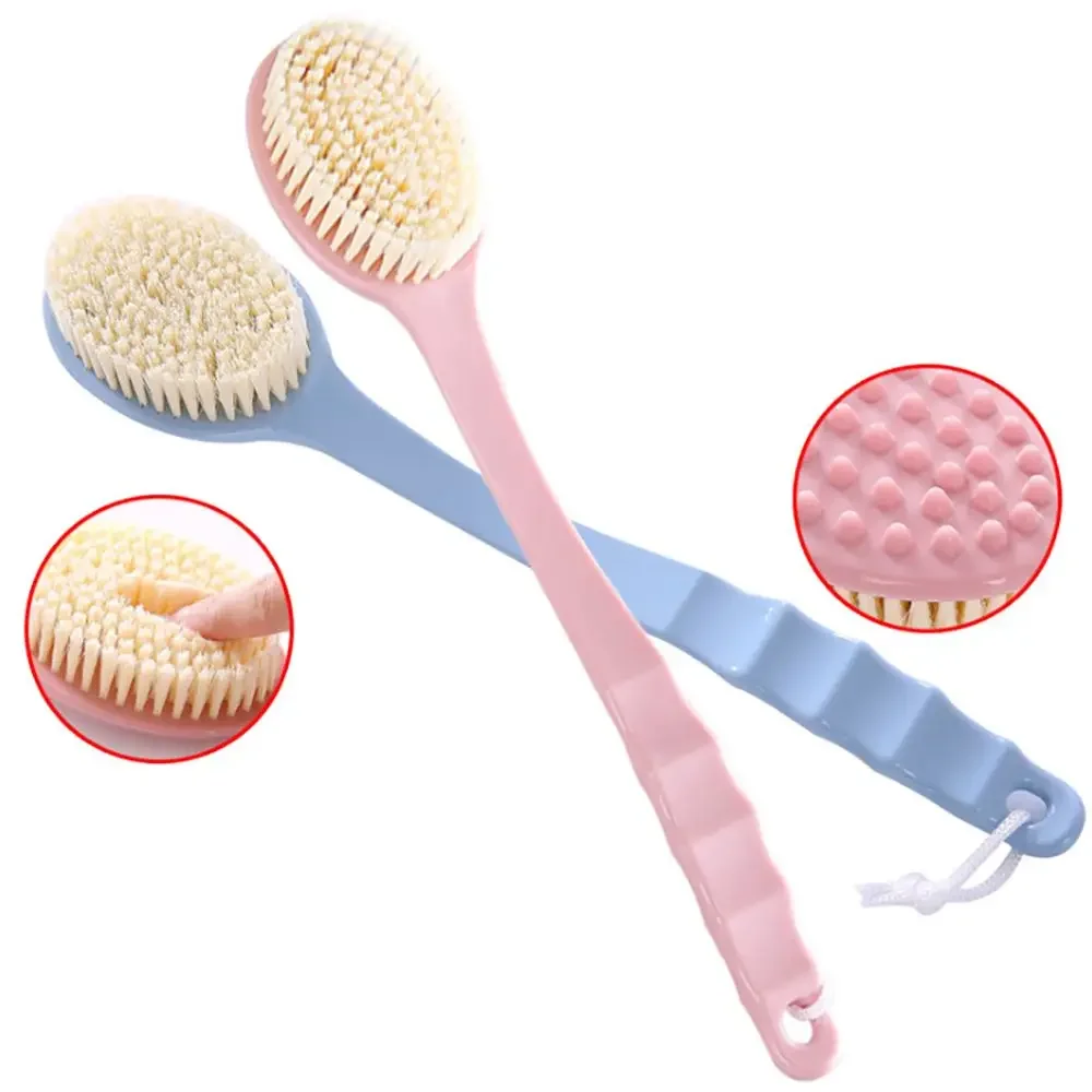 Exfoliating Shower Brush Long Handle Skin Massager Bathroom Accessories