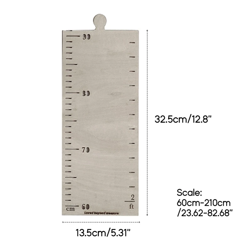 Wood Height Chart Wall Sticker for Kid Children Baby Height Measure Ruler Growth Chart Meter Measurement Wall Decoration