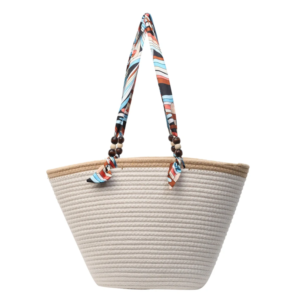 

Женская плетеная дорожная Сумочка, вместительная соломенная Ретро сумка в народном стиле, летняя повседневная сумка