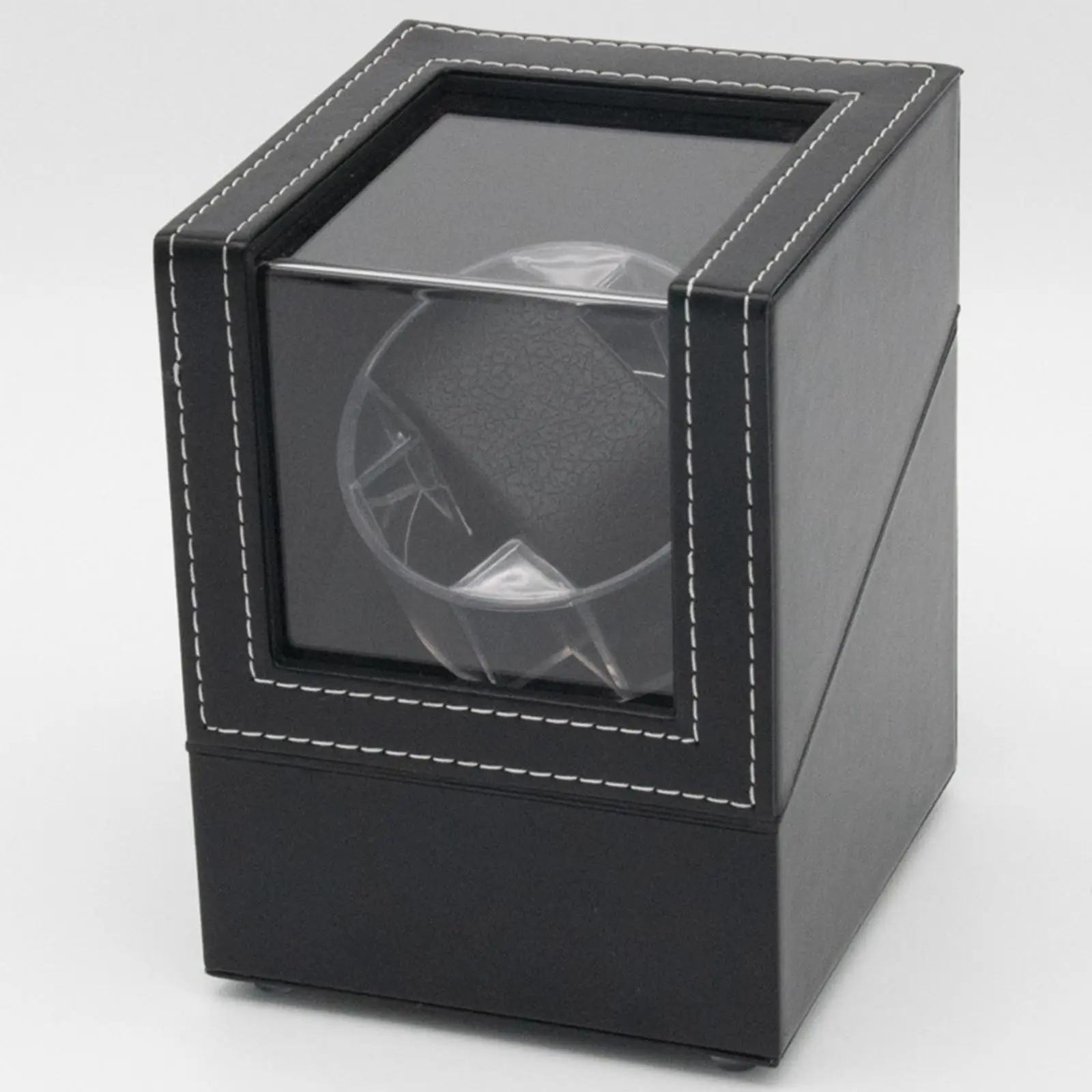 Single Watch Winder Box Watch Case with Quiet Motor Flexible Watch Pillows USB