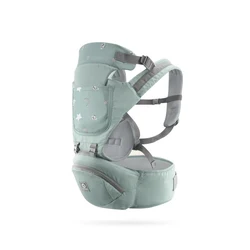 Ergonomic Breathable Baby Hipseat Carrier (Gray Green)