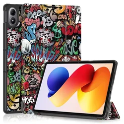 Elegant Trifold Magnetic PU Leather Stand | 12.1 - Inch Tablet Hard Smart Cover for Poco Pad M1 (TY)