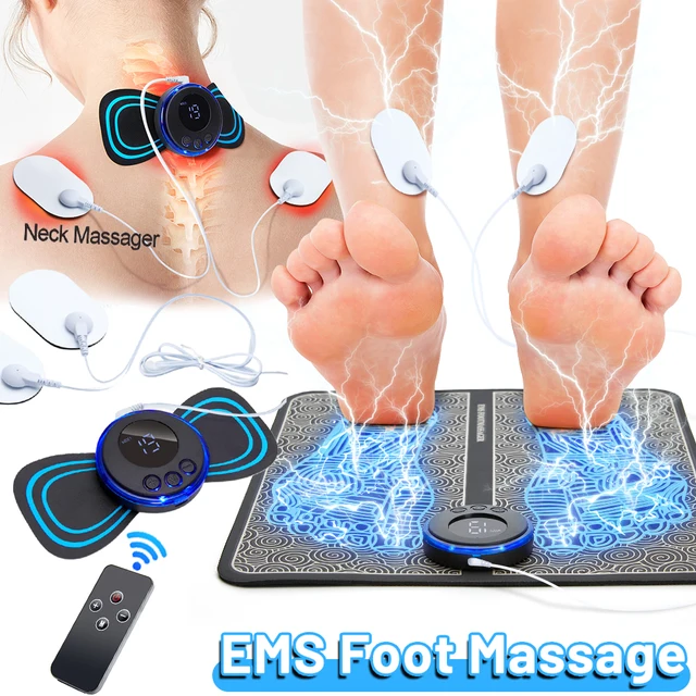 Introducing the Electric EMS Foot Massager Pad Pulse Acupuncture Point Pen Feet Massage Mat Muscle Stimulation Device Relief Pain Relax Tools