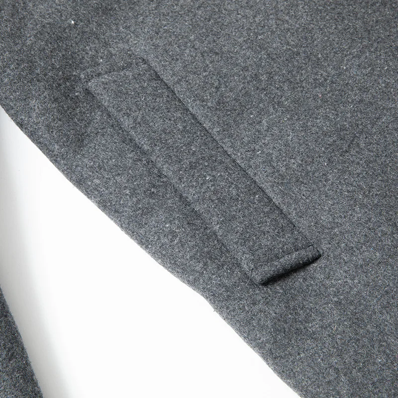 Jackets Business Casual Fleece Liner Woolen Autumn Winter Men Wool Jacket Slim Fit Thick Warm Trench Jackets Mens Brand Outwears 5