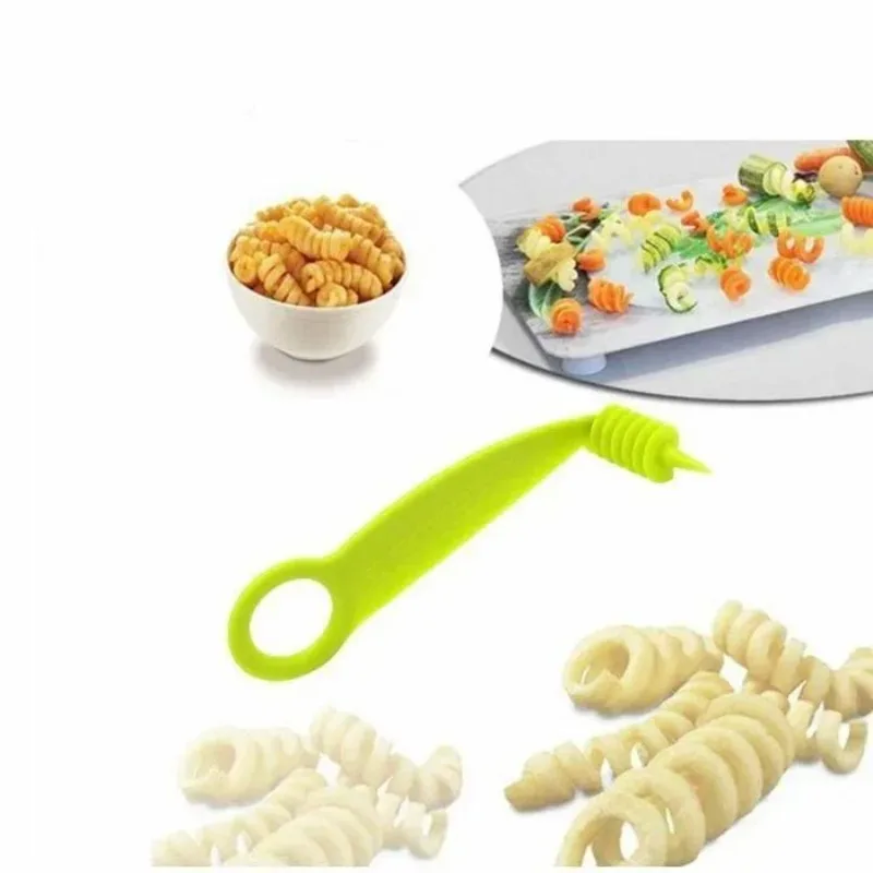 DIY Spiral Potato Cutter Vegetable Multi-Function Slicing Tool Kitchen BBQ Cooking Tools