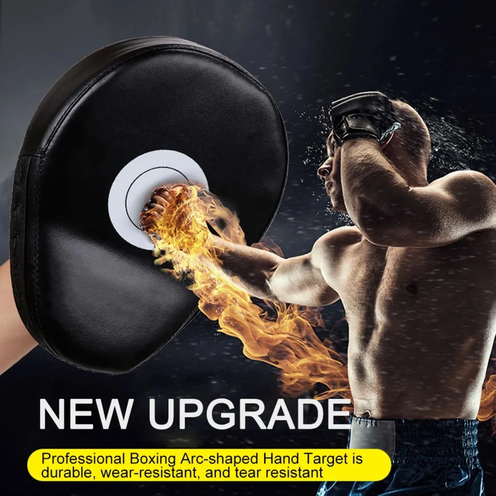 Boxing Gloves Martial Arts Target Kick Boxing Gloves Pad PU Leather Punch Target Bag for Adults Kids MMA Karate Muay Thai Free Fight Sanda Training Equipment