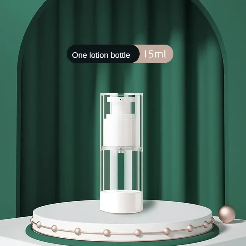 Clear Airless Cosmetic Cream Pump Bottle - Travel Size Dispenser for Creams, Gels, and Lotions (Available in 15ml, 30ml, 50ml)