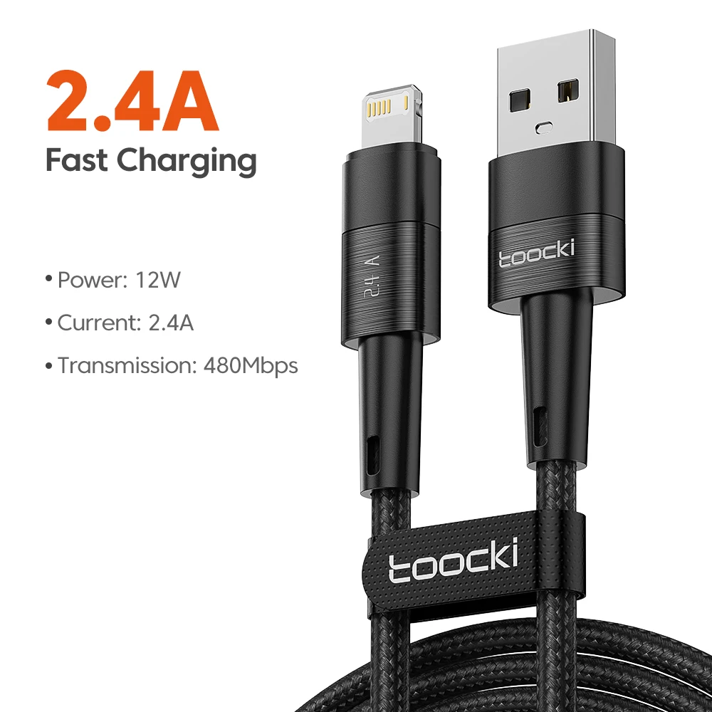 ตัวเลือกสินค้า สายชาร์จ USB 2.4A เร็วแรงสำหรับ iPhone & iPad