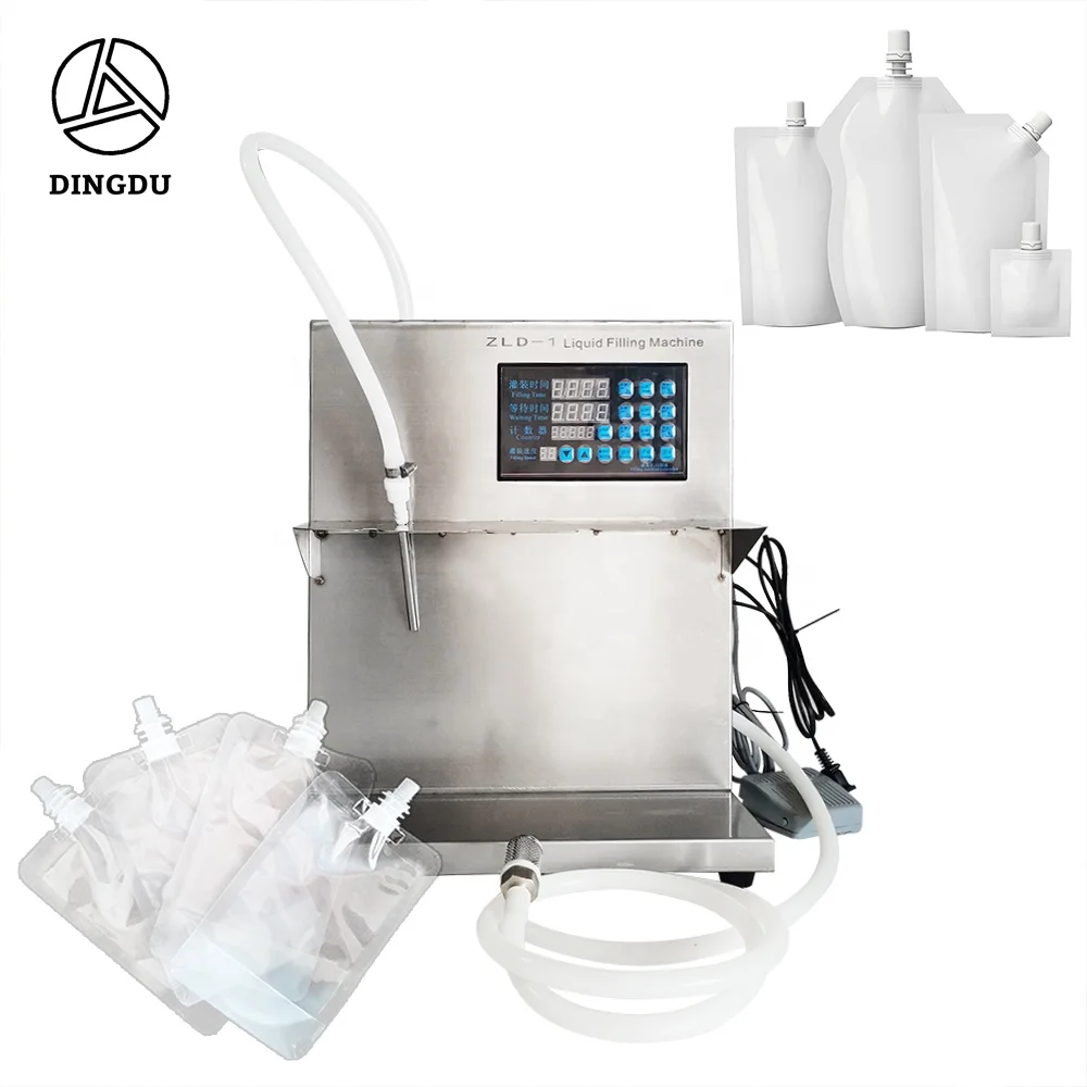 

ZLD-1 Digital Sachet Spout Pouch Soy Milk Juice Drink Beverage Water Filler Liquid Filling Machines