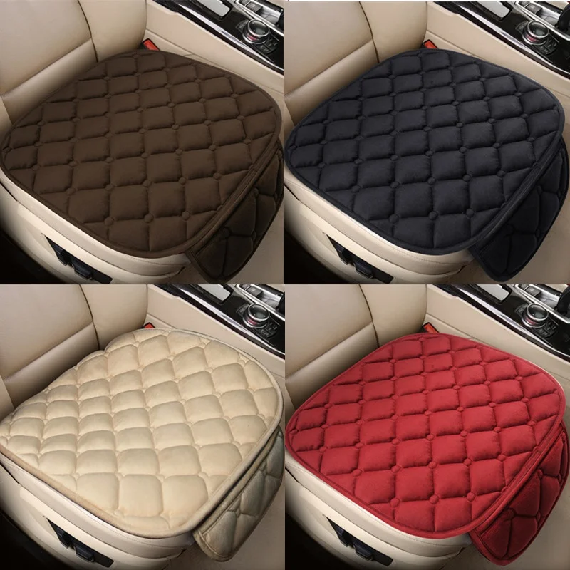 Car Seat Covers Plush Anti Scratch Automotive Seat Protector Cushion Auto Front/Rear Pad Universal Mats All Seasons