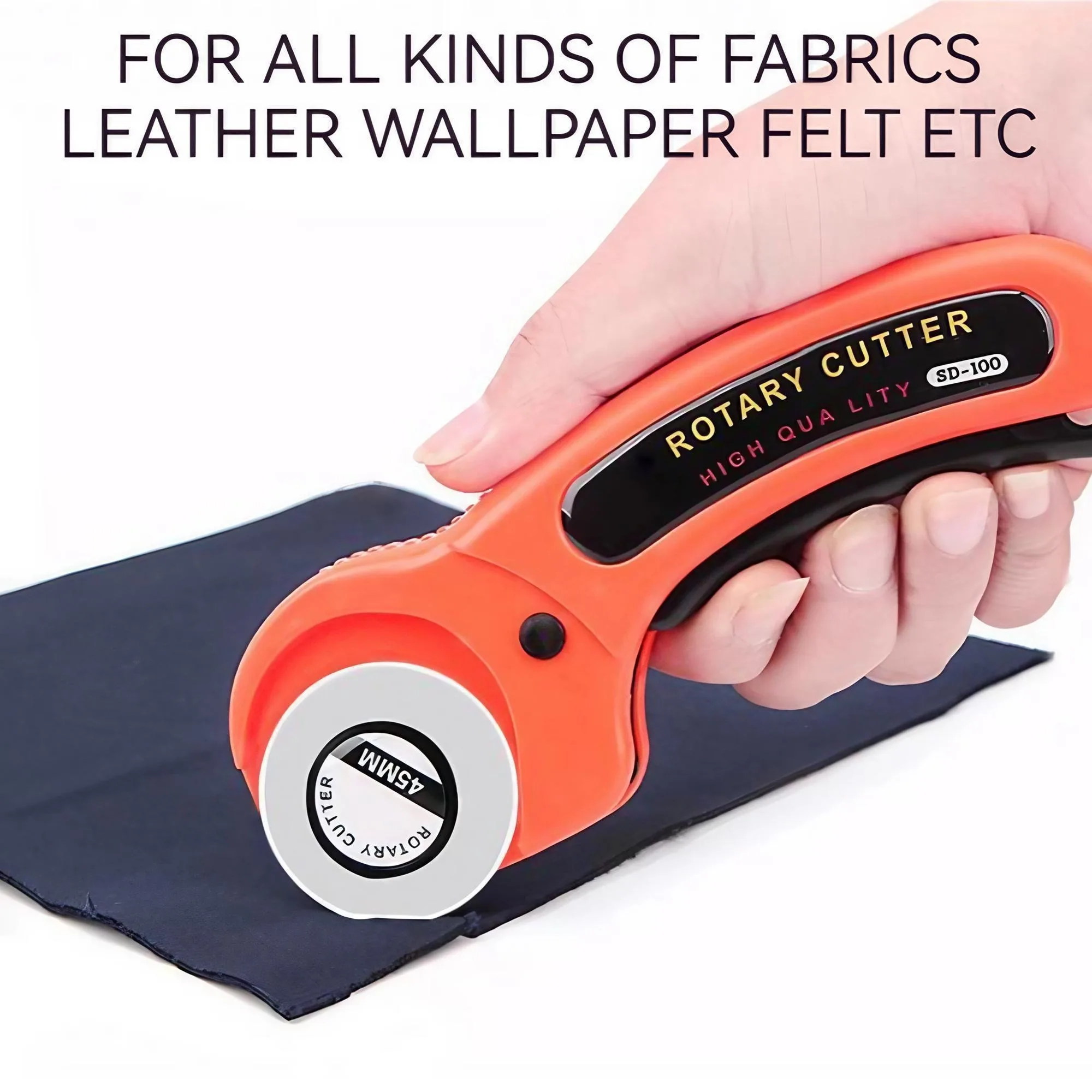STONEGO 1 Set (6Pcs) Versatile Fabric Cutter-Cloth Cutting Knife, Leather Trimming Tool, Paper Blade, Round Wallpaper Cutter