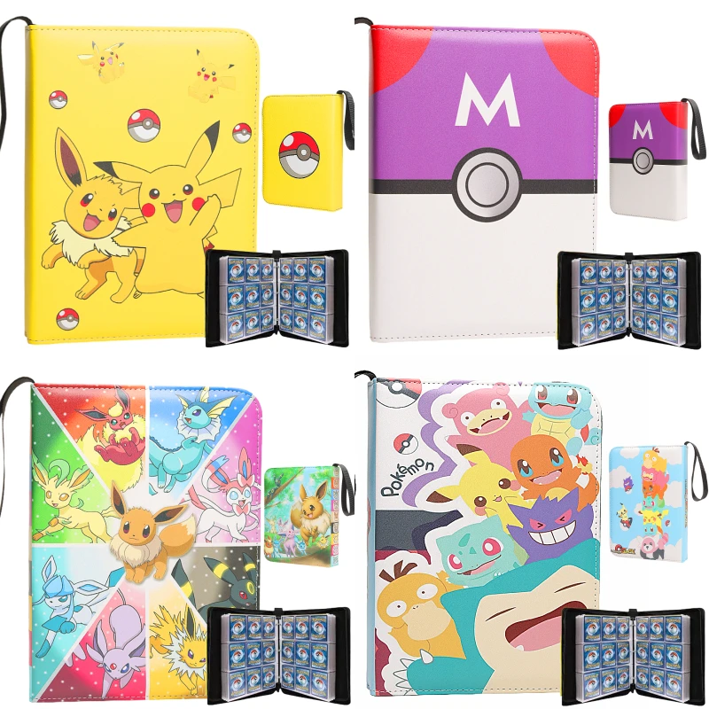

Карты памяти Pokemon 400 шт., альбом-держатель для детских игрушек, альбом для коллекционирования, книга для игр, карточки для игр, упаковка карт