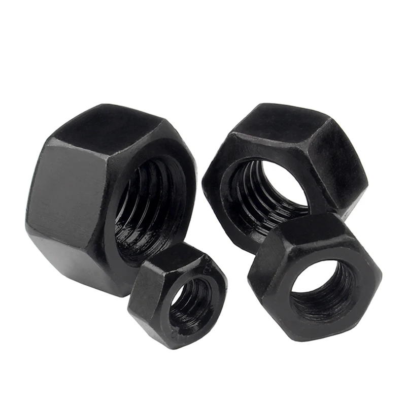 Black Oxide Carbon Steel Metric Hexagon Nuts M2 M2.5 M3 M4 M5 M6 M8 M10 M12 M14 M16 M18 M20 M22 M24 M27 50/20/10/5/1 pcs hexagon nuts,carbon steel nuts