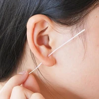 60PCS Disposable Earrings Hole Clean Paper Line Ear Piercing Cleaning Effective Ear Hole Cleaner Tool For Removing Dirt Odor 1