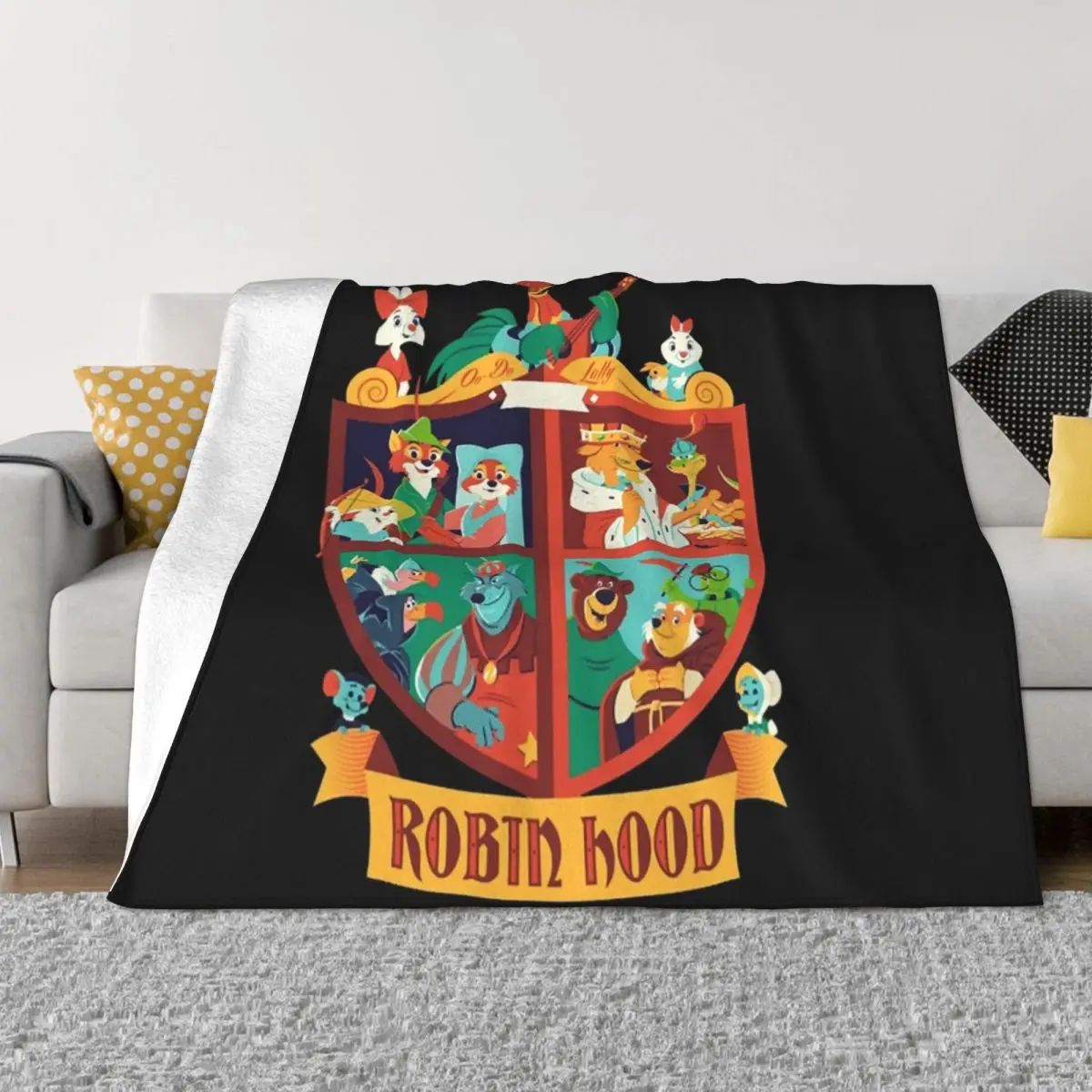 

Robin Hood T-Shirt Throw Blanket Sofas Soft Plaid sofa bed Loose Blankets