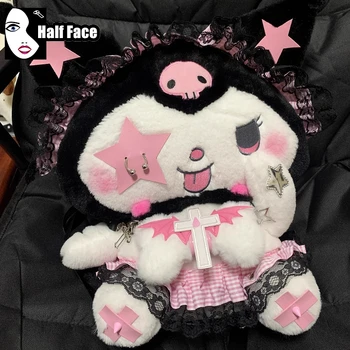 Y2K Girls Harajuku Women’s Gothic Sweet  Cute Subcultural Cross Perforated Design Lolita Punk Two Shoulder Backpack Bags Tote 1