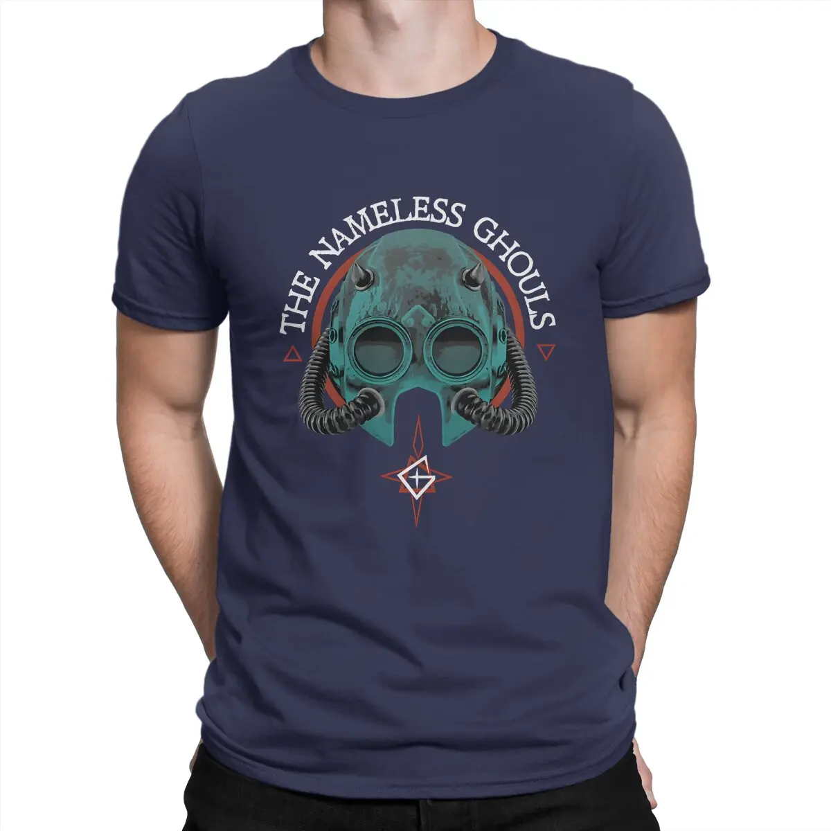 thumbnail image 1 of Camiseta creativa de banda para hombre, Impera Nameless Ghouls Mask, cuello redondo, algodón puro, ropa personalizada, ropa de calle, 1 of 7