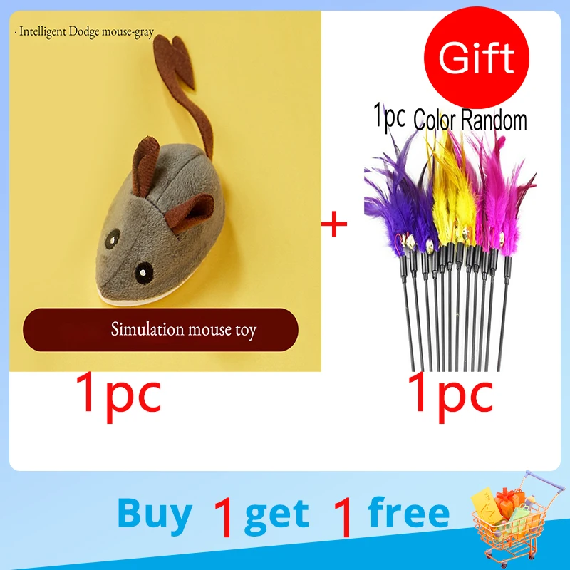 

Умная игрушка для кошек, мышь для бега, Интерактивная движущаяся электрическая игрушка-тизер для кошек, имитация мышей, котенок, плюшевые игрушки для самостоятельной игры
