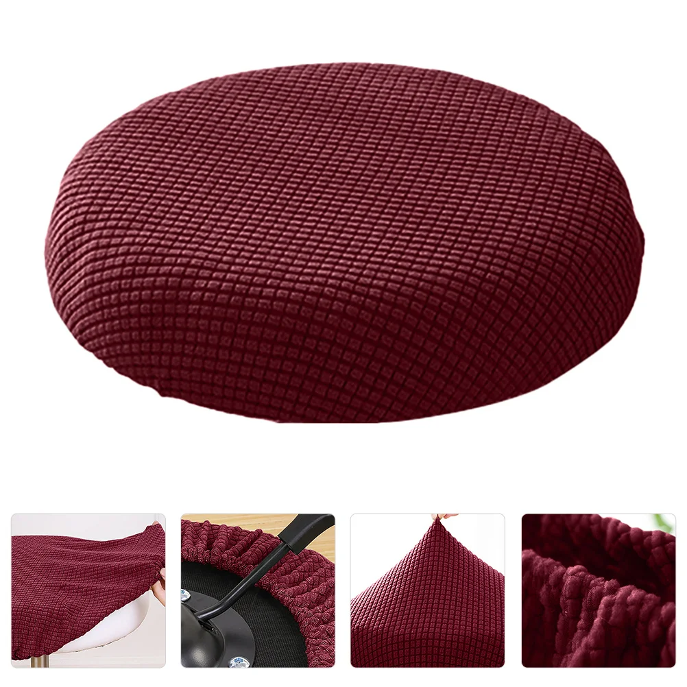 

Imikeya Seat Back Protector Round Stool Cover Elastic Bar Stool Seat Cover Stool Cushion Round Sofa Cover Fits 12 Inch Round