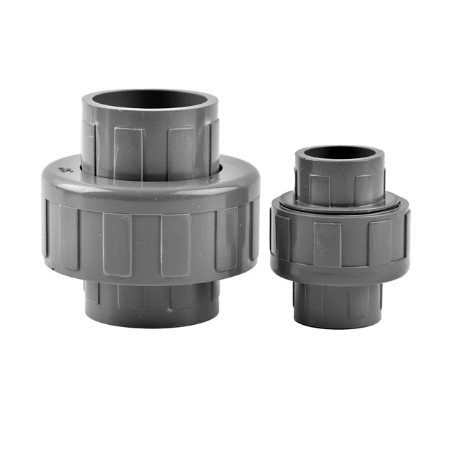 1Db Pvc Csőcsatlakozó 20/25/32 Mm -Es Uniós Csatlakozók Akváriumtartály Vízcső Egyenlő Szerelvények Öntöző Kerti Vízcsatlakozó