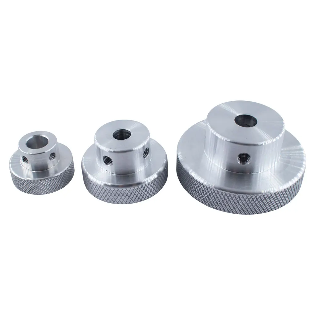 CNC Handwheel Aluminum Alloy Embossed Anodizing Valve Round Light Hole Top Wire Knob