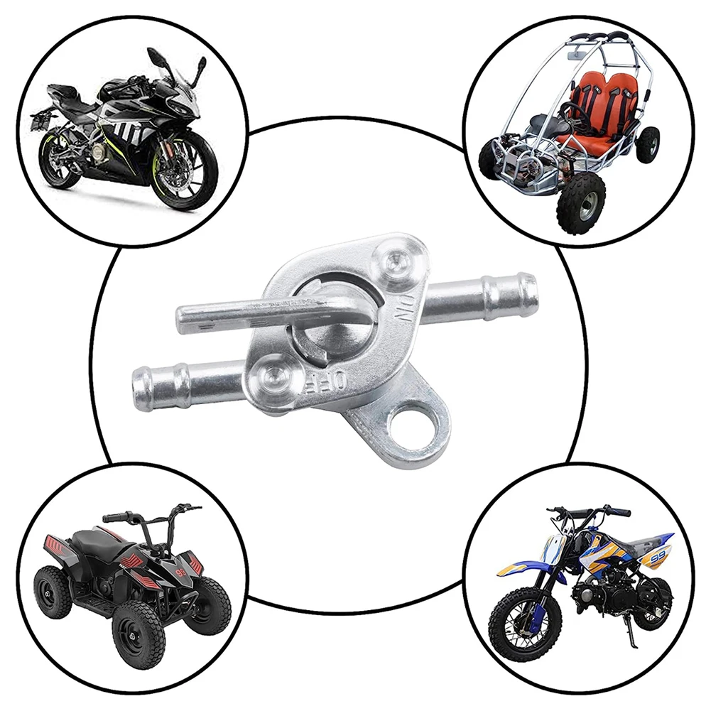 Petcock Valve ON OFF Switch Control Inline Fuel Tank Tap Valve Petcock On-Off Switch for Motorbike Mini Auto Dirt Bike