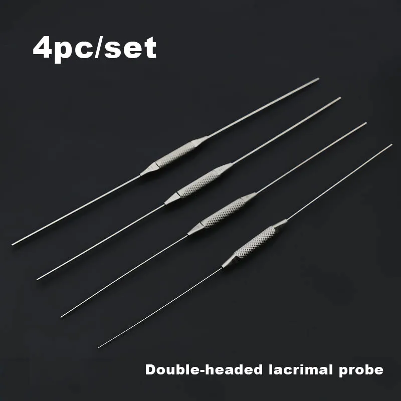 Double-head lacrimal probe microscopy instrument probe needle ophthalmology microscopic instrument flushing lacrimal probe 5th-1