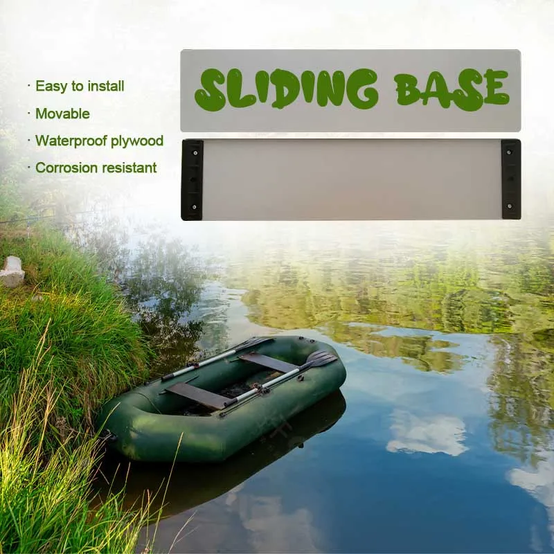 Inflatable Boats Seat with Slide Attachments Waterproof Plywood Plates for  Fishing Kayak - AliExpress