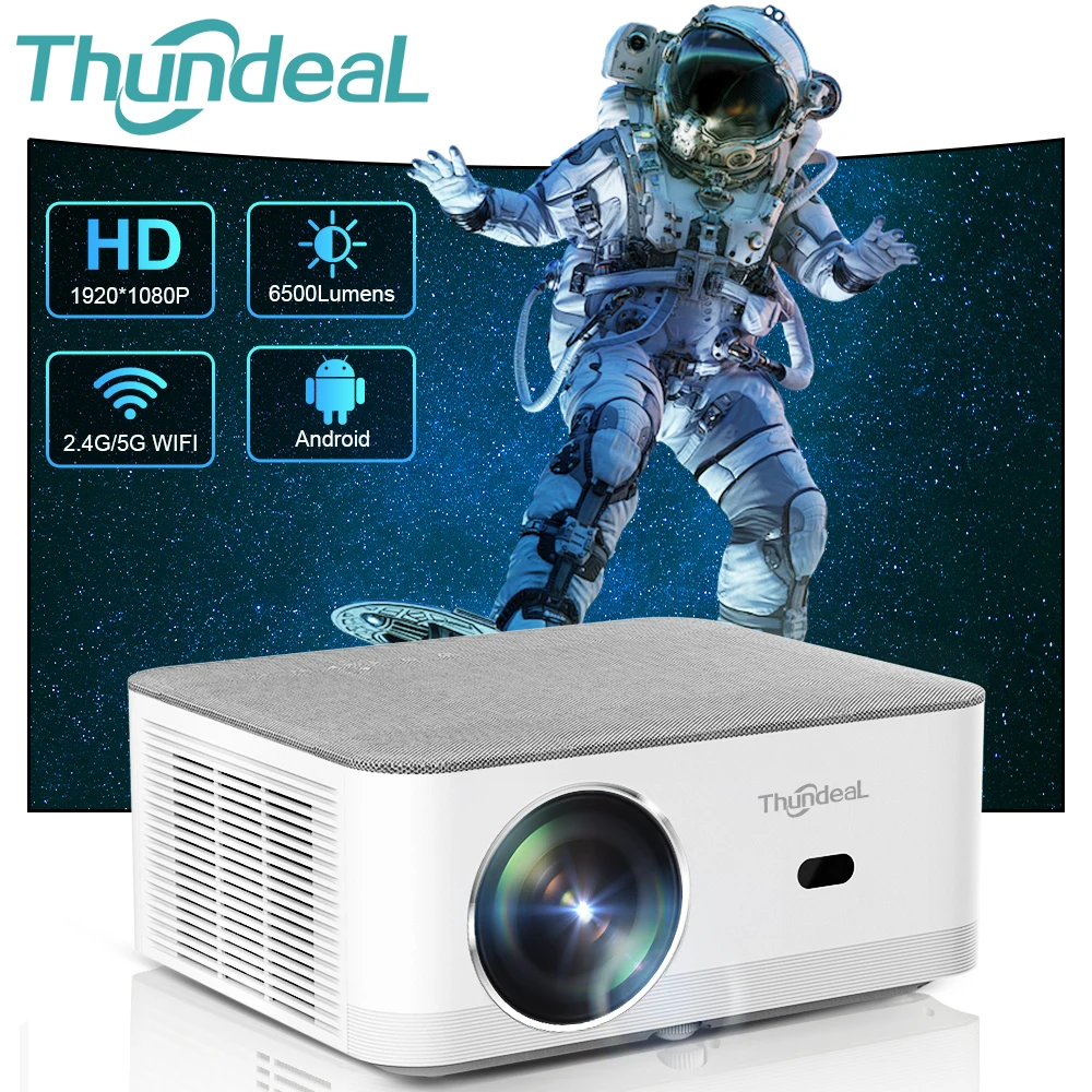 Thundeal Td92Pro Mini Proiettore Full Hd 1080P Projetor 5G Wifi Android 4K Video Td92 Pro Portatile Beamer 3D Movie Home Theater