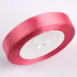 Elegant Silk Satin Ribbon for Events and DIY Crafts - 25 Yards (Watermelon red)
