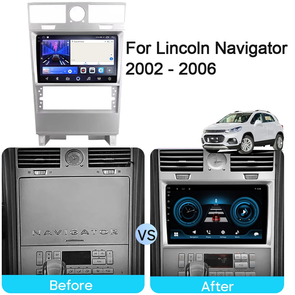 For 2002 2003-2010 Ford Explorer Android 13 Navi CarPlay Car