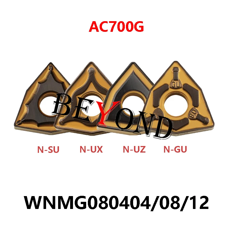 

100% Original WNMG080404N-UX WNMG080408N-GU-SU-UZ WNMG080412N-UX AC700G Carbide Inserts Lathe Cutter WNMG 080408 080412 10pcs