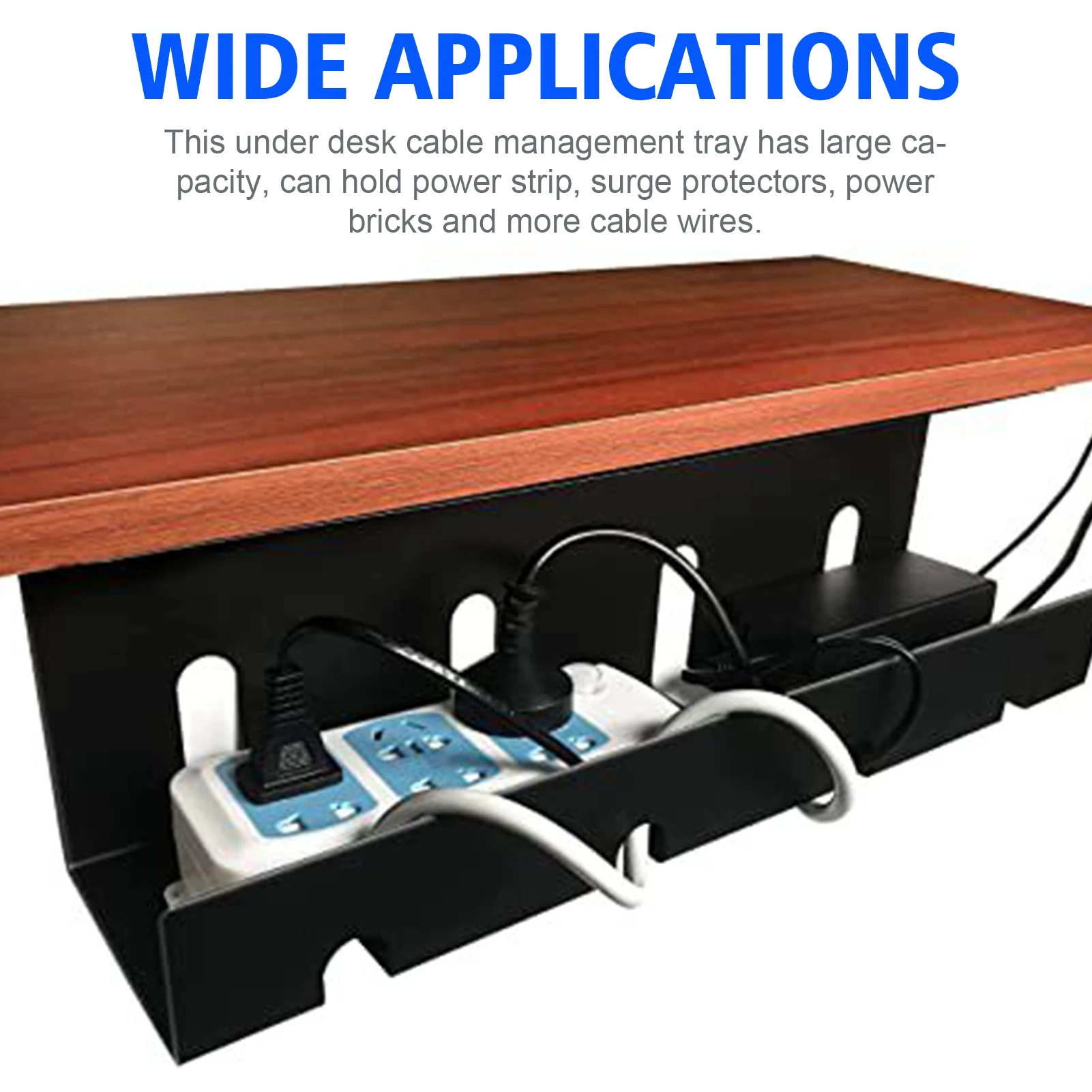 5PCS PVC Cable Management Under Desk Cable Organizer Waterproof Channel  Tray Office Storage Black Tv Background Cable Protecter - AliExpress