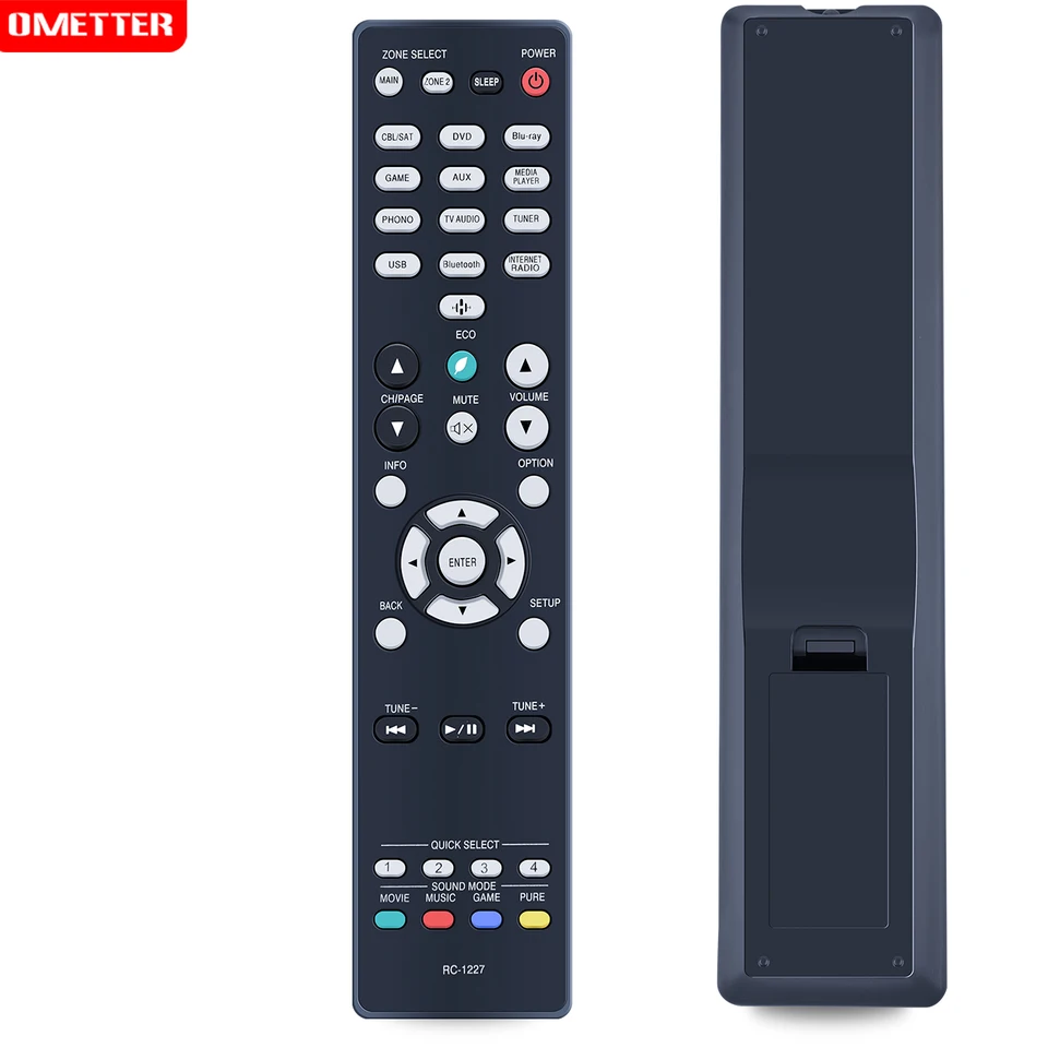 ALLIMITY RC-1227 Replacement Remote For Denon AV Receivers - Compatible With Multiple Models