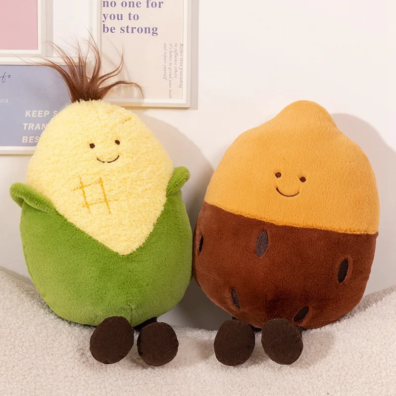 Creative Bonfire Pillow Campfire Funny Simulation Flame Doll Corn Roasted Sweet Potato Chestnut Doll Best Friend Spark Pillow 3