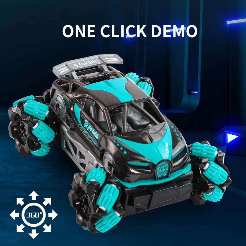 Gesture sensing children's toy remote control car 2.4G four-wheel drive one click demonstration float off-road deformation remot 5