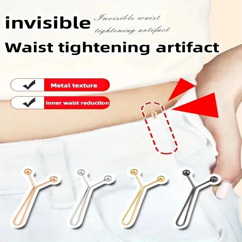 Tight Corset Invisible Metal Adjustable Button Clip Suitable for Jeans and Fashion Accessories Invisible and Convenient Decorate