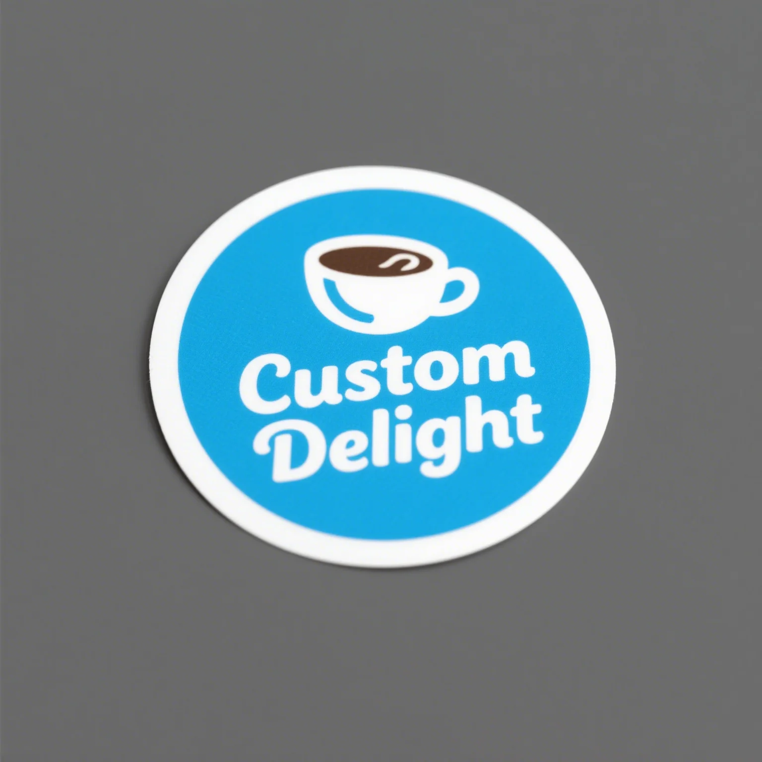 120PCS (10 Sheets) Custom Waterproof Vinyl Stickers – Personalized Coffee Cup Logo Labe... - SKU WVS12335 - UGI Packaging
