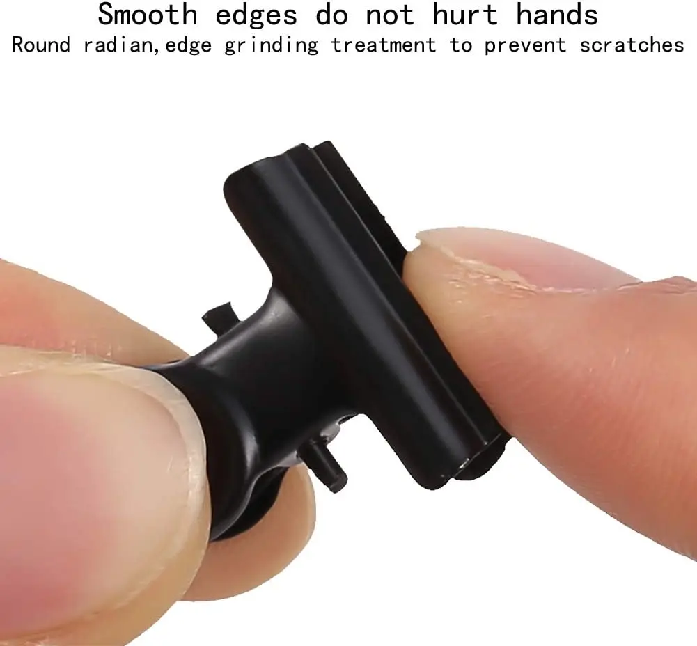 Mini Bulldog Clips 10Pcs 22mm Metal Hinge Clips Stainless Steel Paper Binder Clamps For Tags Bags Shops Office Home Kitchen