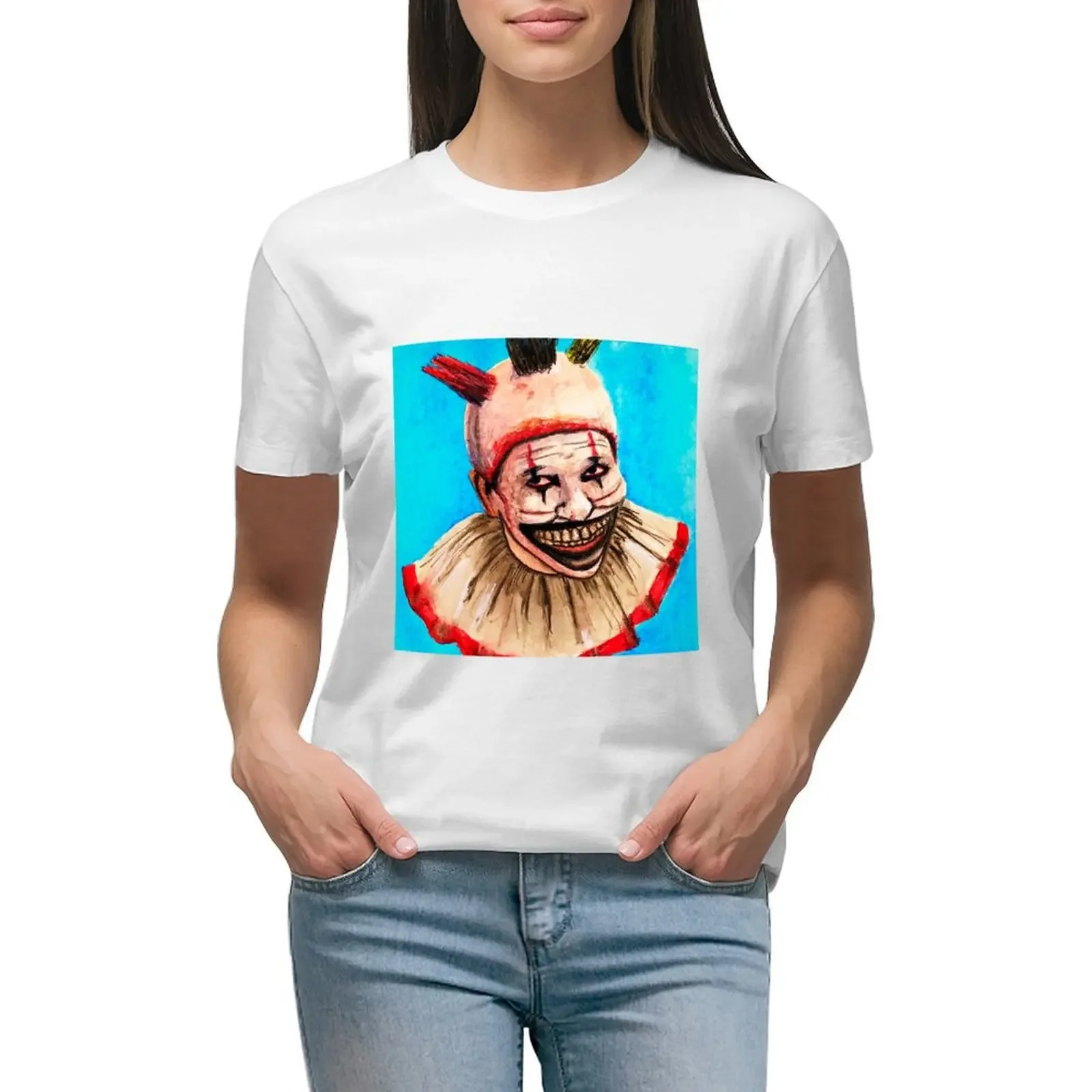 

Twisty Watercolor T-shirt funny Short sleeve tee t shirts for Women graphic