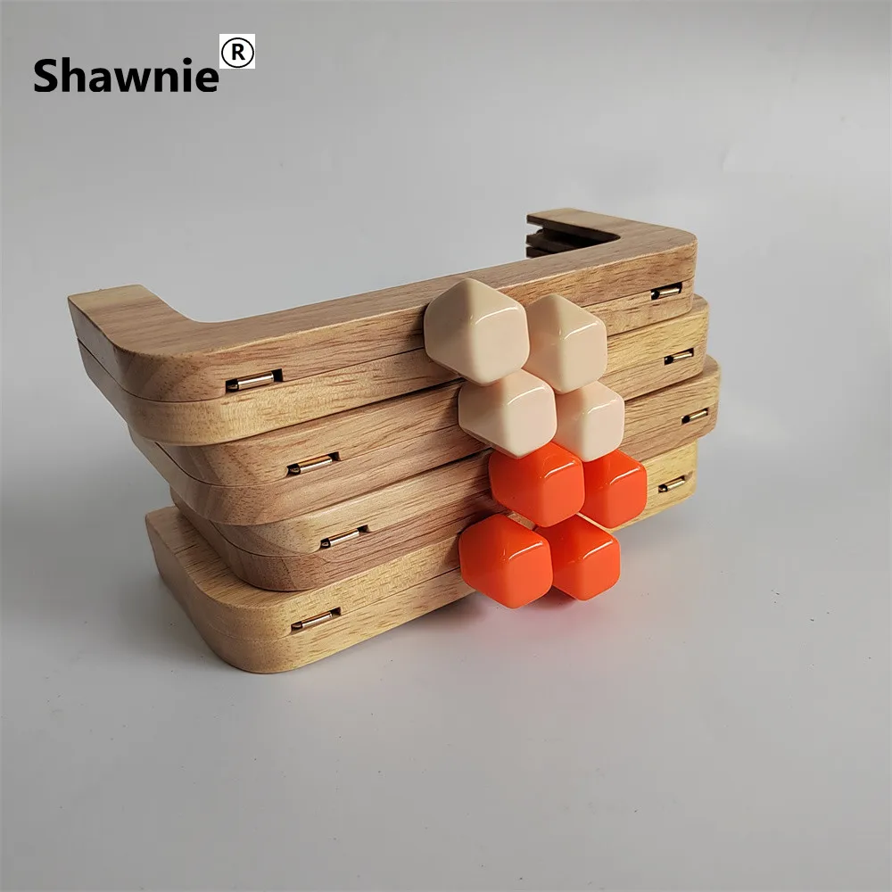 20cm Bag Frame Wood Handle Wooden Bags Closure Kiss Clasp Purse Frames