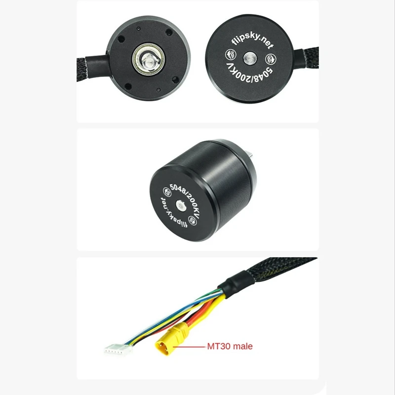 Flipsky 센서 브러시리스 DC 모터, 배틀 경화 5048, 전기 스케이트보드용, 200KV, 1300W 모터