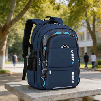 1PC New Waterproof Boys School Backpack Large Capacity Kids Primary Schoolbag Durable Lightweight Teenager Student Book Bag 1