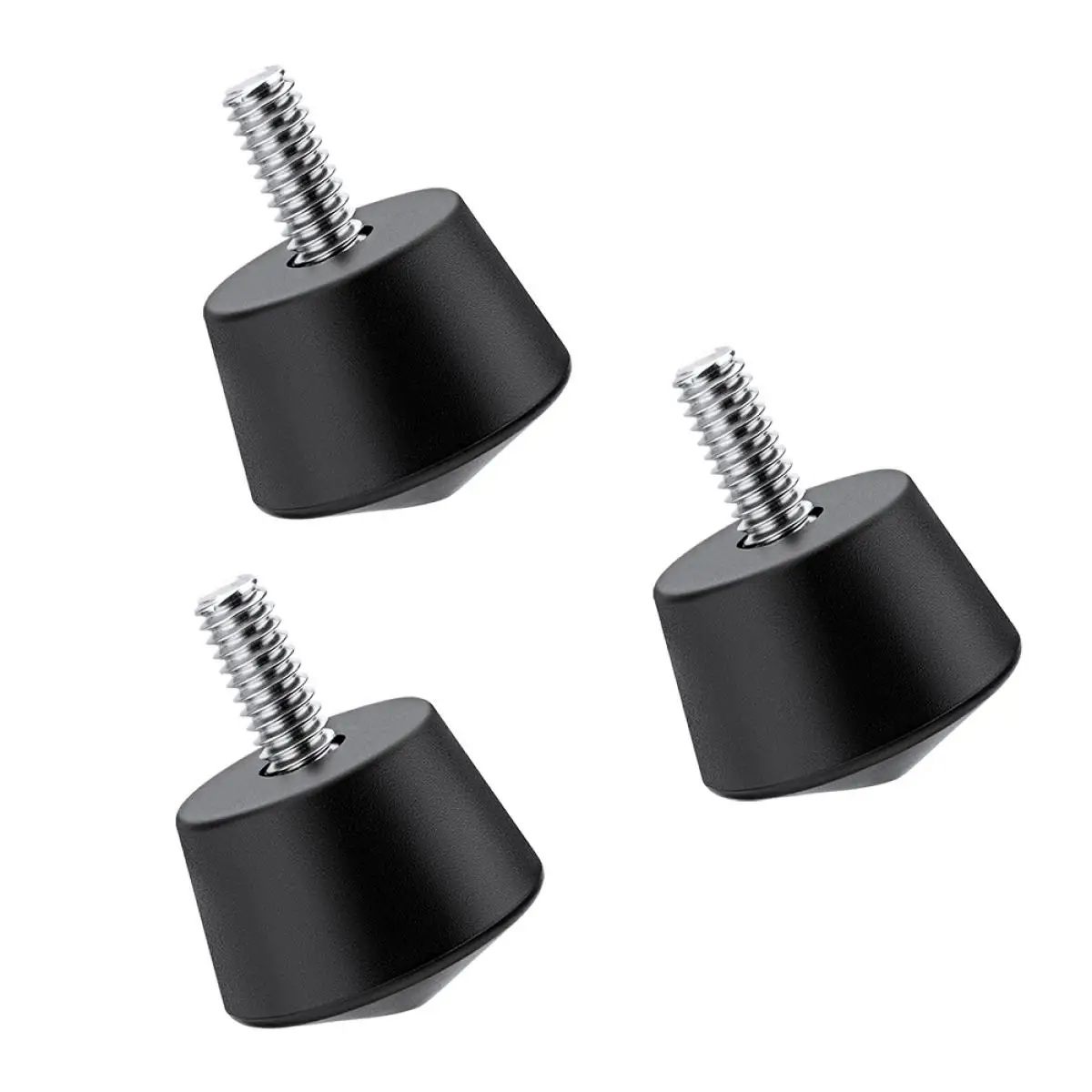 K&F Concept 3pcs Replacement Parts Universal Anti-Slip Rubber Tripod Foot Spikes with 1/4 inch Thread Tripod Monopod Legs Feet tripod foot pad