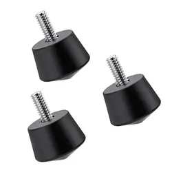 K&F Concept 3pcs Replacement Parts Universal Anti-Slip Rubber Tripod Foot Spikes with 1/4 inch Thread Tripod Monopod Legs Feet
