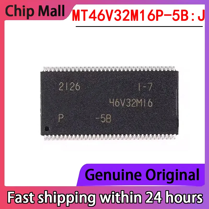 

1PCS New MT46V32M16P-5B: J Screen Printed 46V32M16 TSOP-66 DDR SDRAM Memory Storage Chip