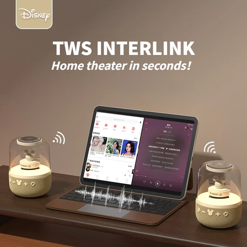 Disney S6 smare Bluetooth Beszélő hifi Derékon kap Döng minőségű Szikratávirát Hang Magas légnyomású levegő Űrtartalom Maroktelefon Hangfal haza dekorációs