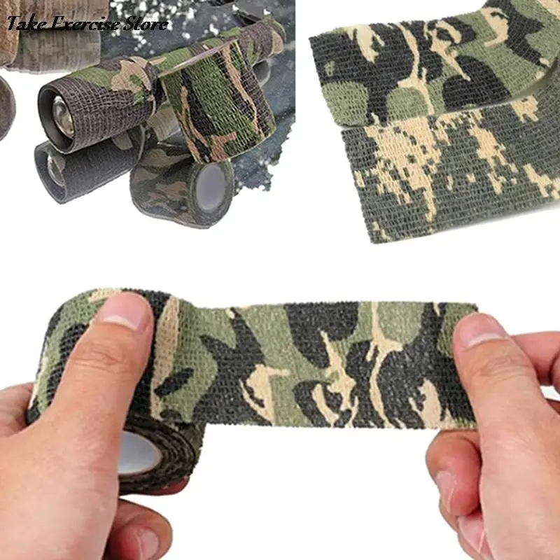 Outdoor Jacht Camouflage Tape Camo Gun Hunting Waterdicht Camping Camouflage Stealth Duct Tape Camouflage Fietsen Stickers