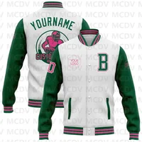 Custom White Purple-Gold Varsity Letterman Jacket | Two-Tone Bomber Full-Snap - Image 6